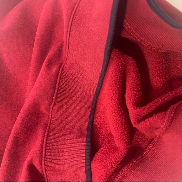 Vntg 90s Worlds Top Notch Fisherman Sweatshirt Large Jumper Crewneck Embroidered - Picture 9 of 9